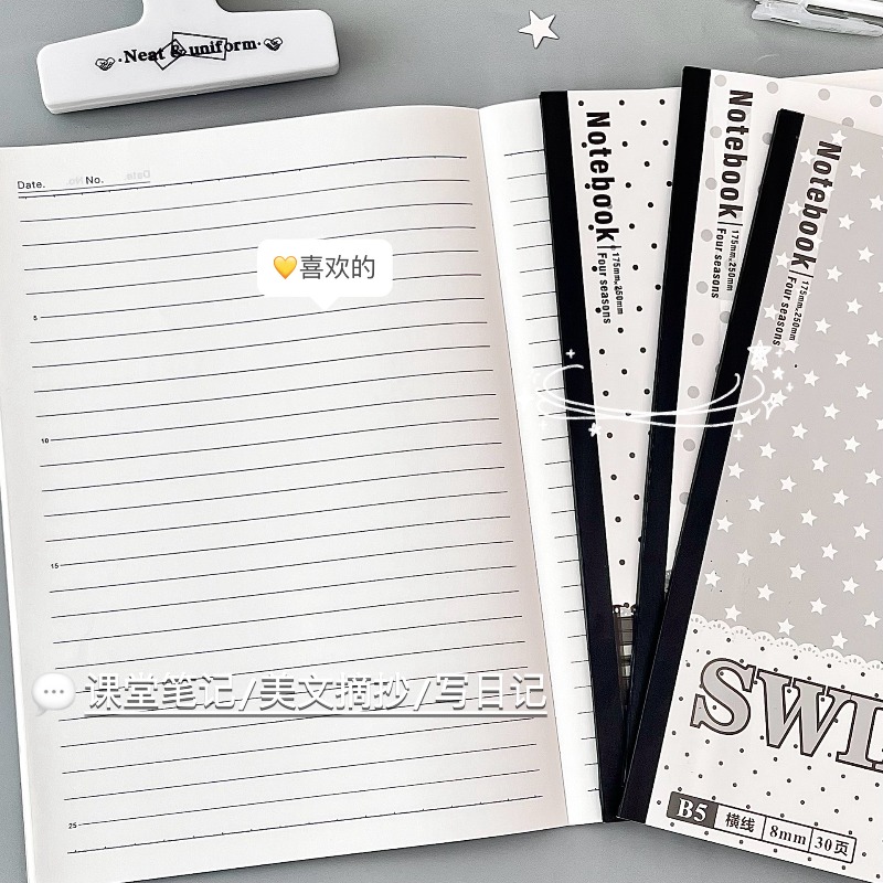 4 Paket Siyah Beyaz Melek B5 P - Blank Sheet Music Notebook incelemesi ve fiyatı
