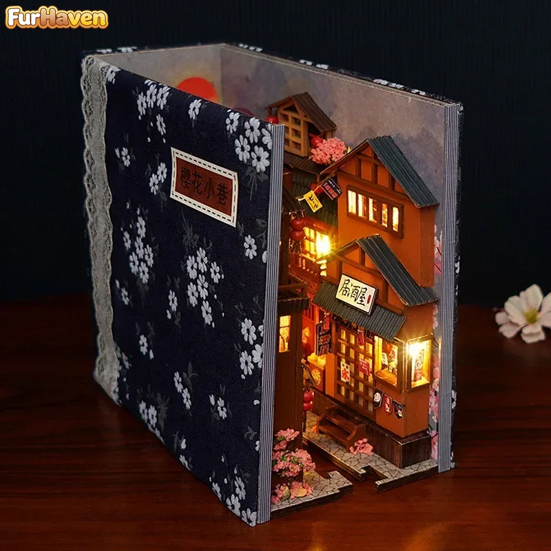 Kendin Yap Ahşap Japon Stilind - Diy Wooden Book Nook Kit Shelf Insert incelemesi ve fiyatı