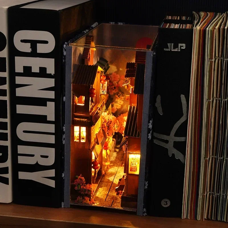 Kendin Yap Ahşap Japon Stilind - Diy Wooden Book Nook Kit Shelf Insert incelemesi ve fiyatı