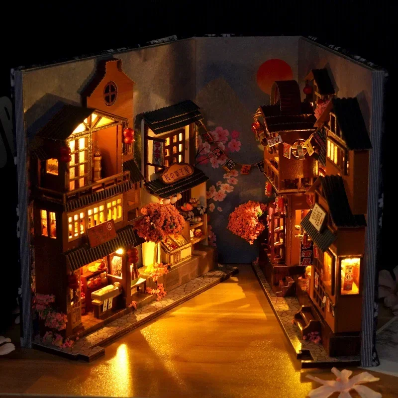 Kendin Yap Ahşap Japon Stilind - Diy Wooden Book Nook Kit Shelf Insert incelemesi ve fiyatı