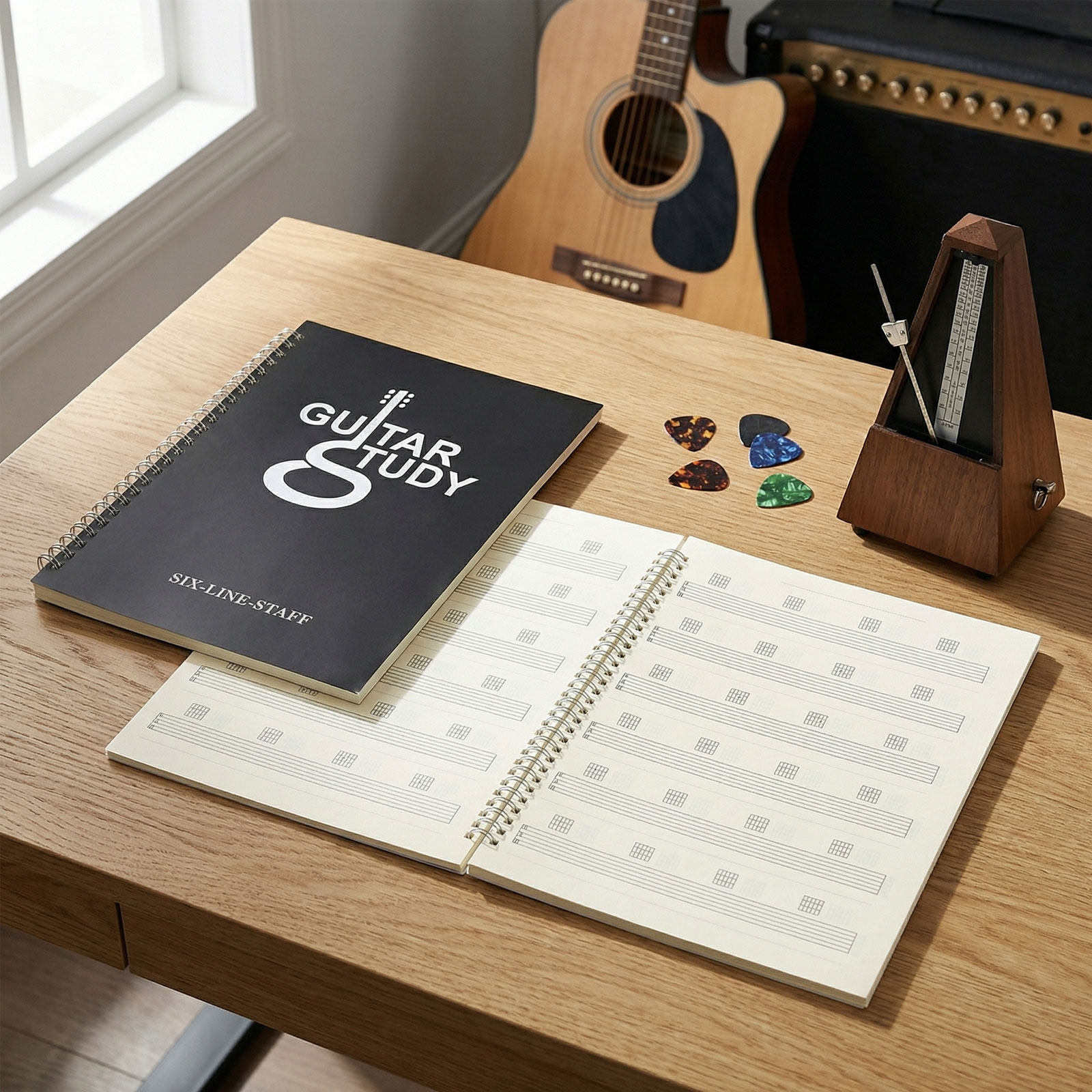 2 Adet Gitar Tab Not Defteri,  - Blank Sheet Music Notebook incelemesi ve fiyatı